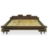 Aki Kagu -  Bed Frame Dark Brown Bamboo 180x200 cm 6FT Super King